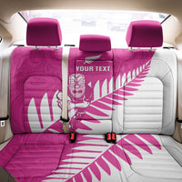 New Zealand Silver Fern Rugby Custom Back Car Seat Cover Go All Black Maori Pink Version