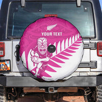 New Zealand Silver Fern Rugby Custom Spare Tire Cover Go All Black Maori Pink Version
