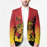Custom Papua New Guinea Cricket Blazer PNG Barramundis - Polynesian Pride