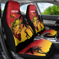 Custom Papua New Guinea Cricket Car Seat Cover PNG Barramundis - Polynesian Pride