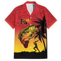Custom Papua New Guinea Cricket Family Matching Long Sleeve Bodycon Dress and Hawaiian Shirt PNG Barramundis - Polynesian Pride