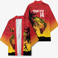 Custom Papua New Guinea Cricket Kimono PNG Barramundis LT14 - Polynesian Pride