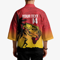 Custom Papua New Guinea Cricket Kimono PNG Barramundis LT14 - Polynesian Pride