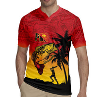 Custom Papua New Guinea Cricket Rugby Jersey PNG Barramundis - Polynesian Pride