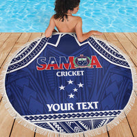 Custom Samoa Cricket Beach Blanket Go Champions Samoan - Polynesian Pride