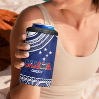 Custom Samoa Cricket 4 in 1 Can Cooler Tumbler Go Champions Samoan - Polynesian Pride