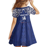 Custom Samoa Cricket Family Matching Long Sleeve Bodycon Dress and Hawaiian Shirt Go Champions Samoan - Polynesian Pride