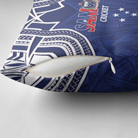 Custom Samoa Cricket Pillow Cover Go Champions Samoan - Polynesian Pride