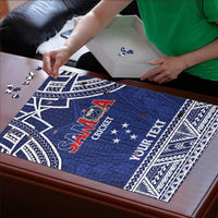 Custom Samoa Cricket Puzzle Go Champions Samoan LT14 - Polynesian Pride
