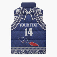 Custom Samoa Cricket Sleeveless Puffer Jacket Go Champions Samoan LT14 - Polynesian Pride