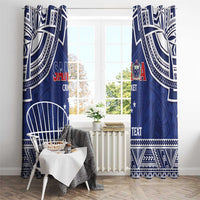 Custom Samoa Cricket Window Curtain Go Champions Samoan - Polynesian Pride
