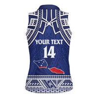 Custom Samoa Cricket Women Sleeveless Polo Shirt Go Champions Samoan LT14 - Polynesian Pride