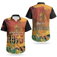 Personalised Papua New Guinea Independence Day Couples Matching Puletasi and Hawaiian Shirt One People One Nation One Country LT14 - Polynesian Pride
