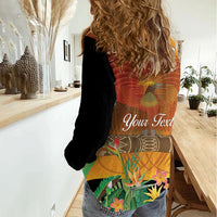 Personalised Papua New Guinea Independence Day Women Casual Shirt One People One Nation One Country