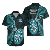 New Zealand Darts Hawaiian Shirt Happiness Is A Tight Threesome Maori Turquoise LT14 - Polynesian Pride