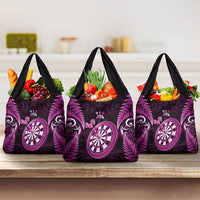 New Zealand Darts Grocery Bag Happiness Is A Tight Threesome Maori Pink