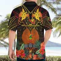Papua New Guinea Western Province Hawaiian Shirt Papua Niugini Coat Of Arms With Flag Style LT14 - Polynesian Pride