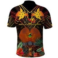 Papua New Guinea Southern Highlands Province Polo Shirt Papua Niugini Coat Of Arms With Flag Style LT14 - Polynesian Pride