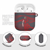 Custom New Caledonia Football AirPods Case Allez Les Cagous Grey Version LT14 - Polynesian Pride