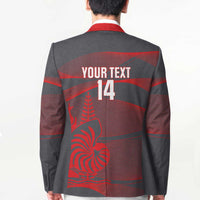 Custom New Caledonia Football Blazer Allez Les Cagous Grey Version - Polynesian Pride