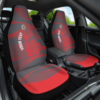 Custom New Caledonia Football Car Seat Cover Allez Les Cagous Grey Version - Polynesian Pride