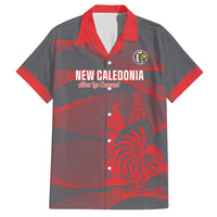 Custom New Caledonia Football Hawaiian Shirt Allez Les Cagous Grey Version - Polynesian Pride