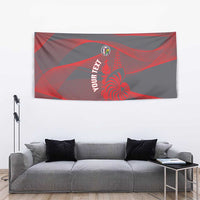 Custom New Caledonia Football Tapestry Allez Les Cagous Grey Version - Polynesian Pride