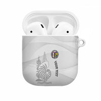 Custom New Caledonia Football AirPods Case Allez Les Cagous White Version LT14 White - Polynesian Pride