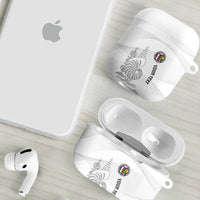 Custom New Caledonia Football AirPods Case Allez Les Cagous White Version LT14 - Polynesian Pride