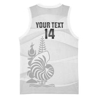 Custom New Caledonia Football Basketball Jersey Allez Les Cagous White Version - Polynesian Pride