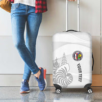 Custom New Caledonia Football Luggage Cover Allez Les Cagous White Version - Polynesian Pride