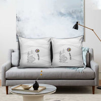 Custom New Caledonia Football Pillow Cover Allez Les Cagous White Version - Polynesian Pride