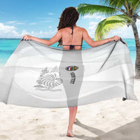 Custom New Caledonia Football Sarong Allez Les Cagous White Version - Polynesian Pride