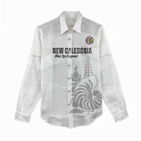 Custom New Caledonia Football Women Casual Shirt Allez Les Cagous White Version - Polynesian Pride
