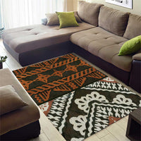 Bula Fiji Tapa Area Rug Fijian Masi Vintage Vibes - Polynesian Pride