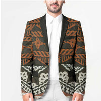 Bula Fiji Tapa Blazer Fijian Masi Vintage Vibes - Polynesian Pride