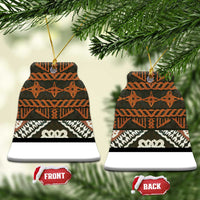 Bula Fiji Tapa Ceramic Ornament Fijian Masi Vintage Vibes - Polynesian Pride