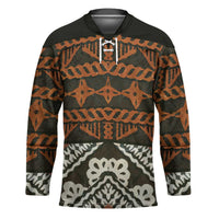 Bula Fiji Tapa Hockey Jersey Fijian Masi Vintage Vibes - Polynesian Pride