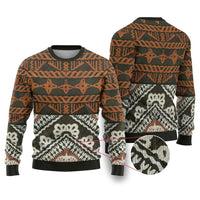 Bula Fiji Tapa Ugly Christmas Sweater Fijian Masi Vintage Vibes - Polynesian Pride