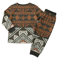 Bula Fiji Tapa Christmas Pajama Set Fijian Masi Vintage Vibes - Polynesian Pride