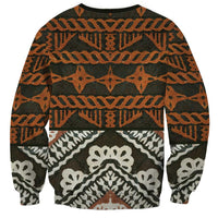 Bula Fiji Tapa Sweatshirt Fijian Masi Vintage Vibes - Polynesian Pride