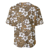 Kuvui Bula Fiji Baseball Jersey Fijian Tapa Seamless Hibiscus - Polynesian Pride