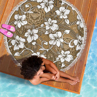 Kuvui Bula Fiji Beach Blanket Fijian Tapa Seamless Hibiscus - Polynesian Pride