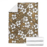 Kuvui Bula Fiji Blanket Fijian Tapa Seamless Hibiscus - Polynesian Pride