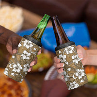 Kuvui Bula Fiji 4 in 1 Can Cooler Tumbler Fijian Tapa Seamless Hibiscus - Polynesian Pride