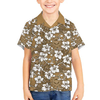 Kuvui Bula Fiji Family Matching Puletasi and Hawaiian Shirt Fijian Tapa Seamless Hibiscus - Polynesian Pride