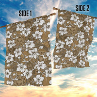 Kuvui Bula Fiji Garden Flag Fijian Tapa Seamless Hibiscus - Polynesian Pride