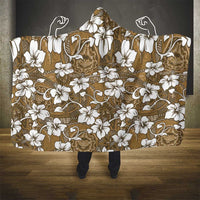 Kuvui Bula Fiji Hooded Blanket Fijian Tapa Seamless Hibiscus - Polynesian Pride