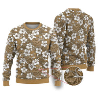 Kuvui Bula Fiji Ugly Christmas Sweater Fijian Tapa Seamless Hibiscus - Polynesian Pride