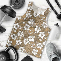 Kuvui Bula Fiji Men Tank Top Fijian Tapa Seamless Hibiscus - Polynesian Pride